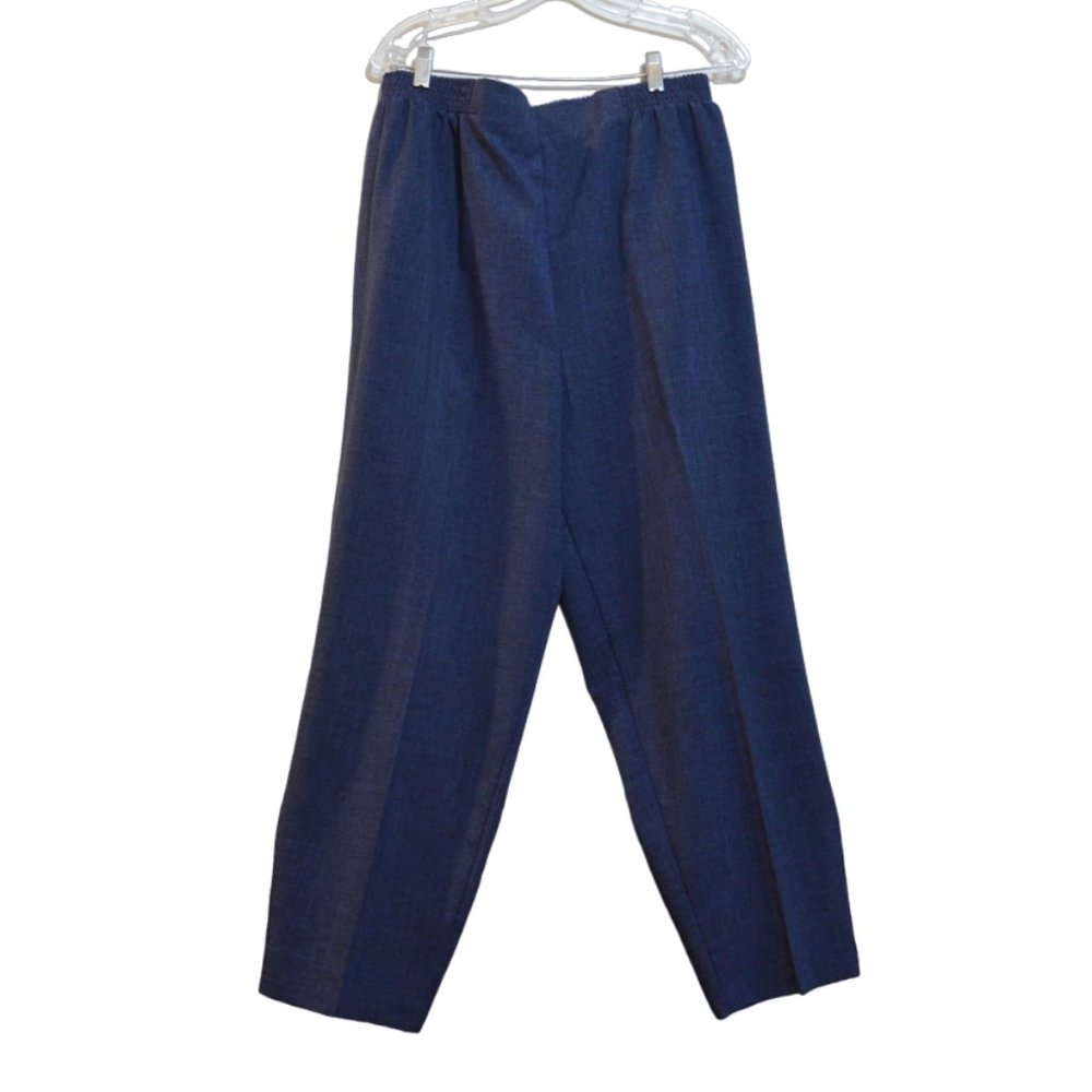 JUST FOR WOMEN Light Polyester Blue Dress Pants Women 18WP
